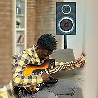 Vista 8 de Soporte de trípode para altavoces de escenario, altura ajustable de 89 a 152 cm, universal, resistente, inserto compatible de 35 mm