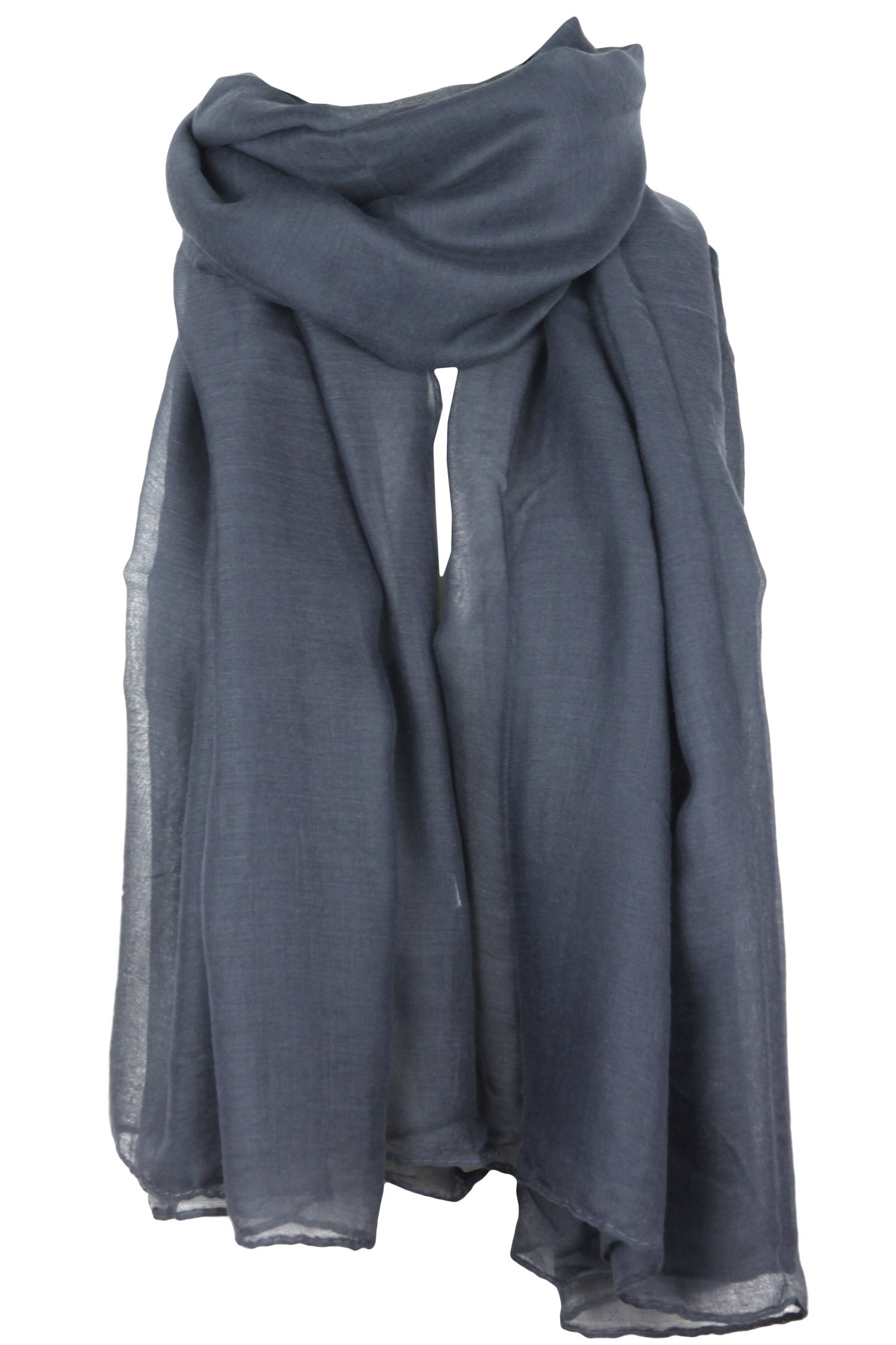 EvolatreeLarge Rectangular Shawl Scarf Sarong - Lightweight Linen Like Feel - 70" x 42"