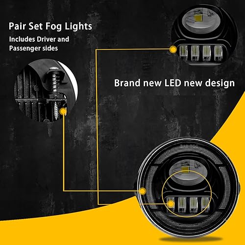 Miniatura 4 de Luces LED con luces antiniebla de conducción DRL para Ford Expedition 2007-2014Ford Ranger 2008-2011