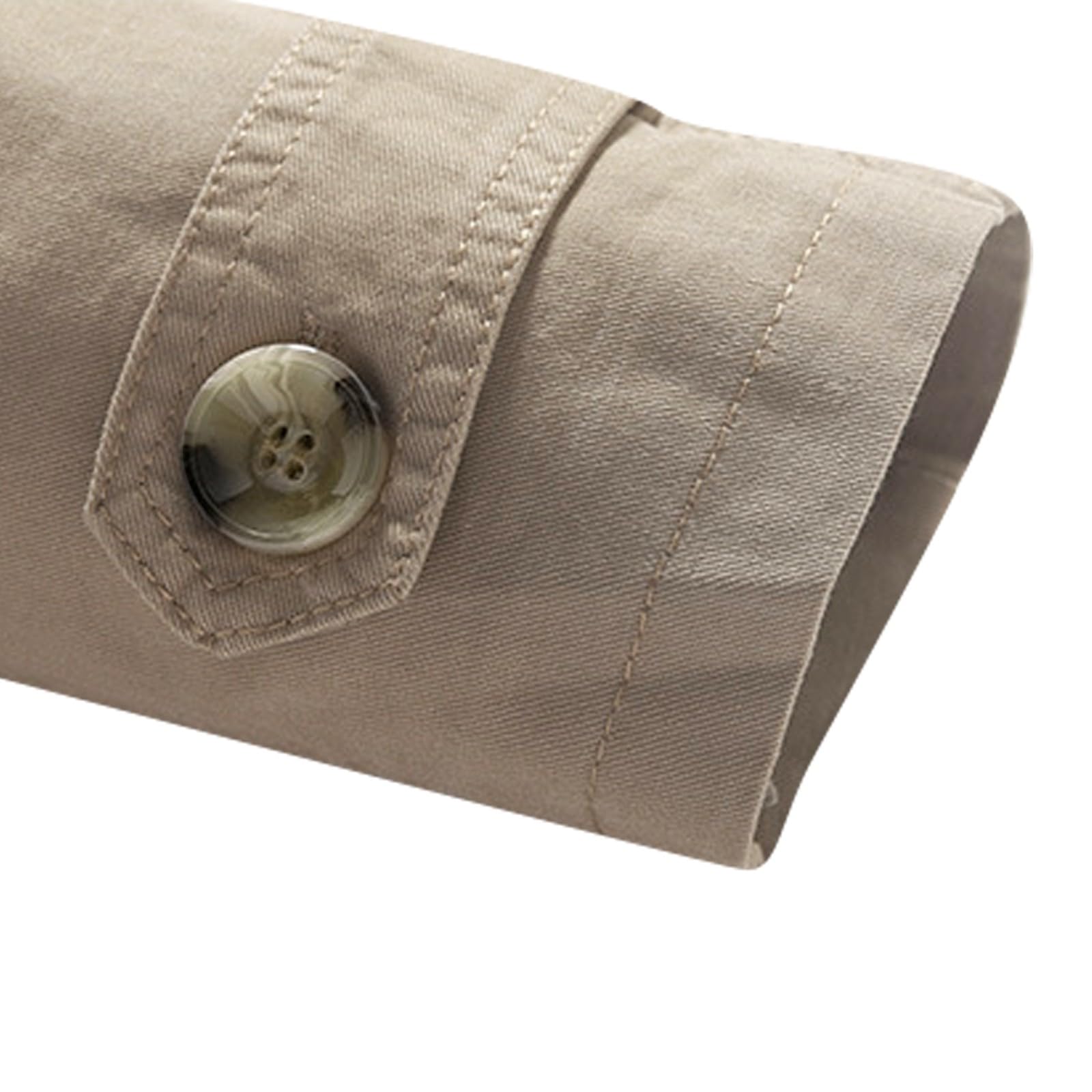 Generisch Gabardina para hombre corta negra - Abrigo para hombre Invierno cálido algodón cortavientos con botones Abrigos de hombre Chaqueta de invierno gruesa Chaqueta de invierno cómoda para el día
