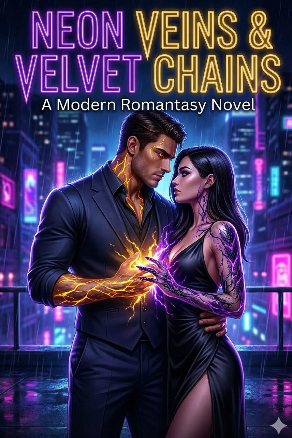 Neon Veins & Velvet Chains: A Modern Romantasy Novel