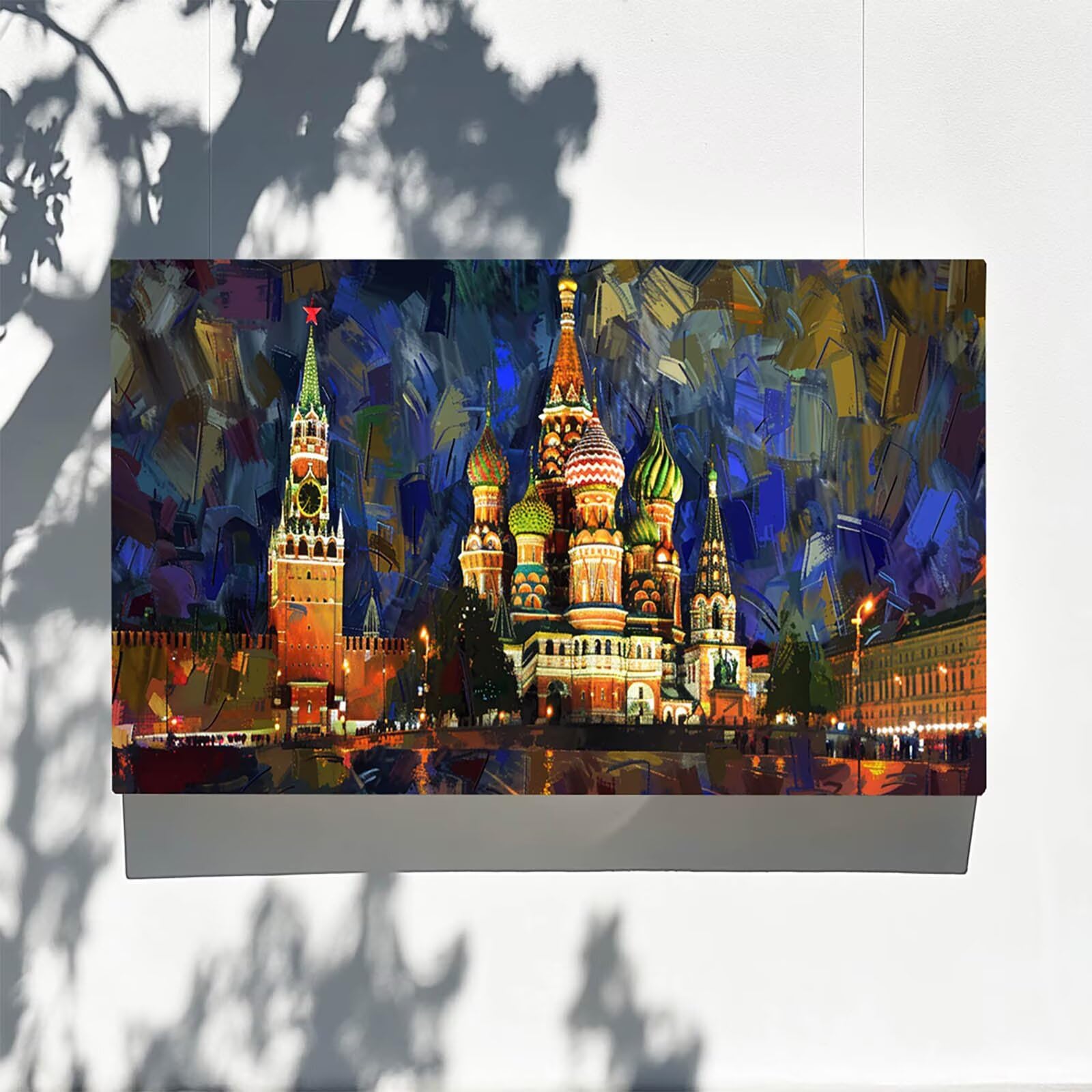 Pintar por Numeros Adultos Plaza Roja, Pintar por Numeros Niños Kit Manualidades Adultos Paisaje Cuadros para Pintar por Numeros Pintura Acrílico, Cuadros Decoracion Salon Modernos 80X160cm 7w-N-S