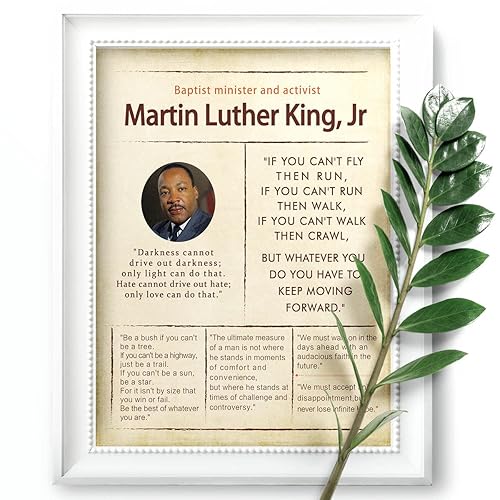 Miniatura 5 de Inspirational Martin Luther King Jr Quote Dictionary Wall Art Office Wall Art  Decor Motivational Poster Encouragement Gifts Positive Sayings for