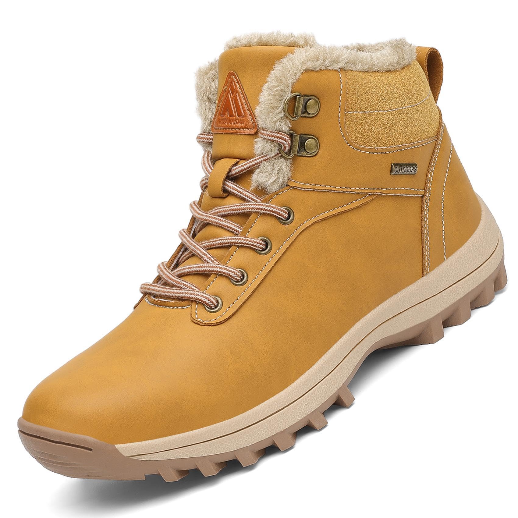 Mishansha Uomo Scarpe Invernali Donna Stivali da Neve Calda Impermeabili Outdoor Sneakers da Trekking Taglia 36-48 EU