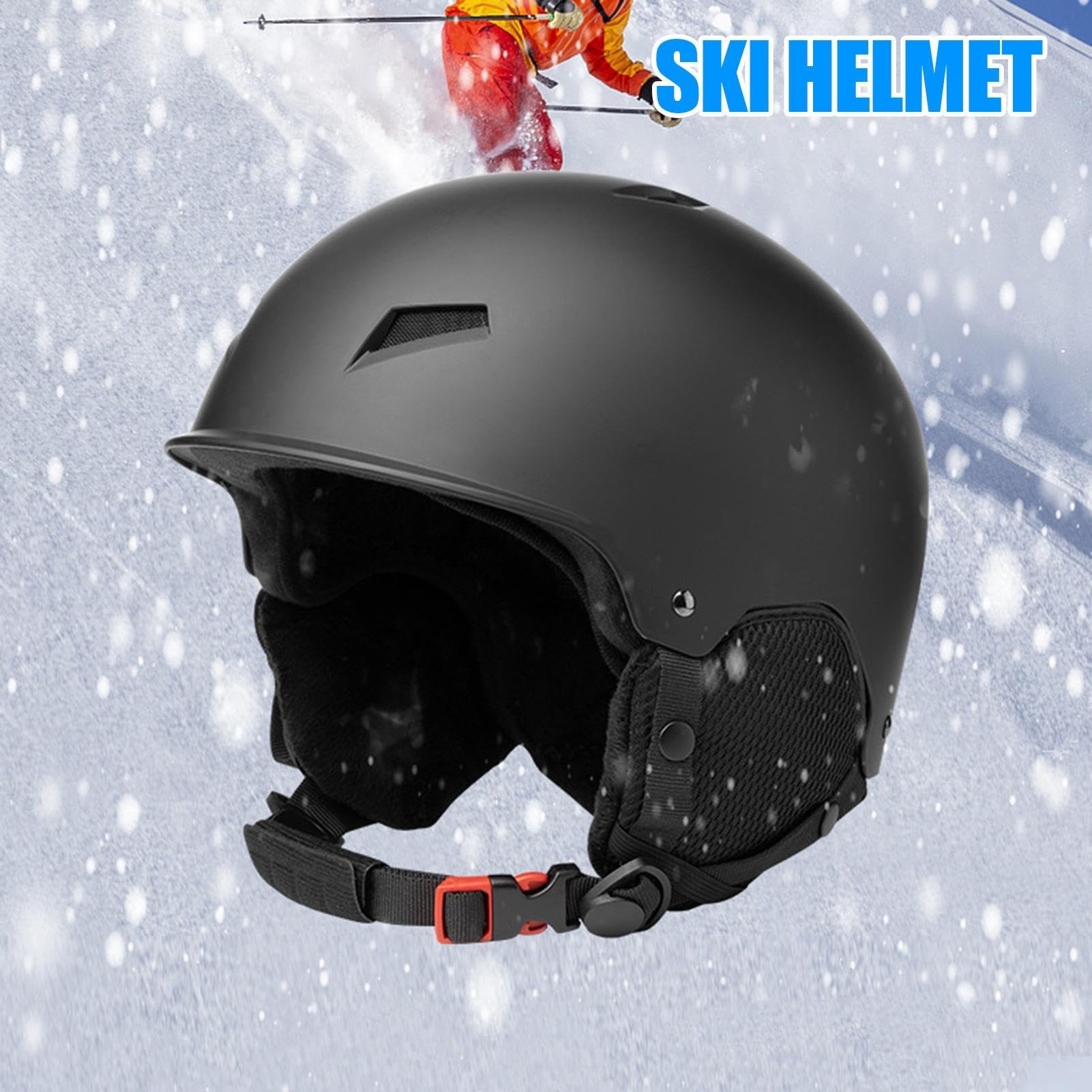 Cappello di sicurezza per lo sci, Cappello di sicurezza per lo snowboard | Cappello rigido antiurto Protezione per le orecchie Cappello di sicurezza regolabile - Cappello di sicurezza protettivo porta