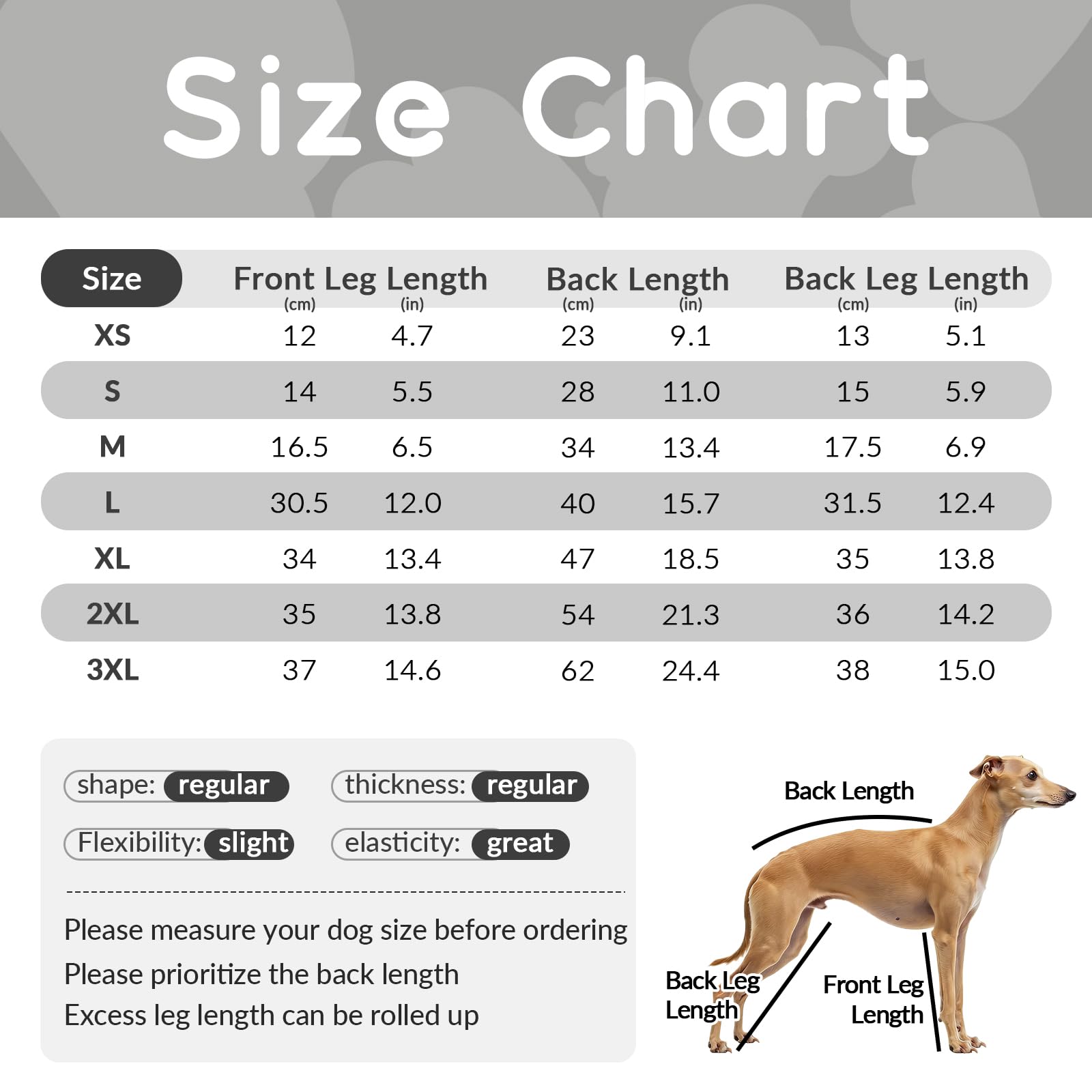 PUMYPOREITY Body Post Operatorio Perros, Doux Body Postoperatorio Perro Hembra Léger Body De Protección Traje Protector Pierna Después De Una Cirugía De Tplo/Ligamento Cruzado Anterior(Gris, XL)