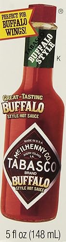 TABASCO Marca, salsa de pimiento picante, estilo ala de búfalo, botella de 5 onzas (paquete de 3)
