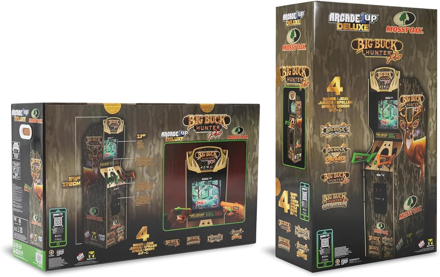 Arcade1Up Big Buck Hunter Mossy Oak Deluxe Arcade Machine