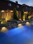 SMY Lighting 4Pack 7 Inch 2.5W LED Hardscape Lighting Retaining Wall Lights, IP68 Waterproof 12V-36V Low Voltage AC/DC Soft White 2700K Hardscape Paver Light Outdoor Step Lights 40,000 Hours Lifespan