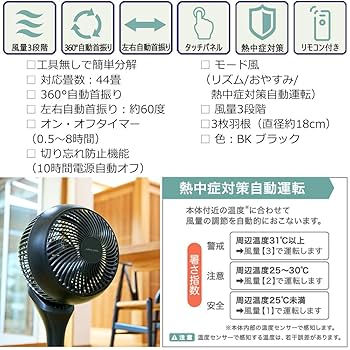 Amazon | アピックス お掃除簡単サーキュレーションファン AFC