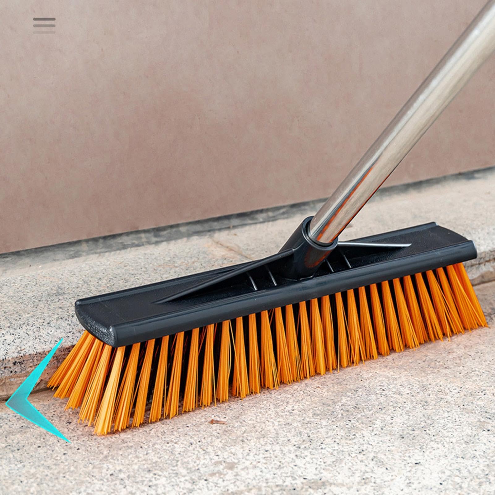 4 Brosses à Récurer En Bois Avec Poils Et Manche Amovible - Pour Nettoyage Intérieur/extérieur - Novaliv