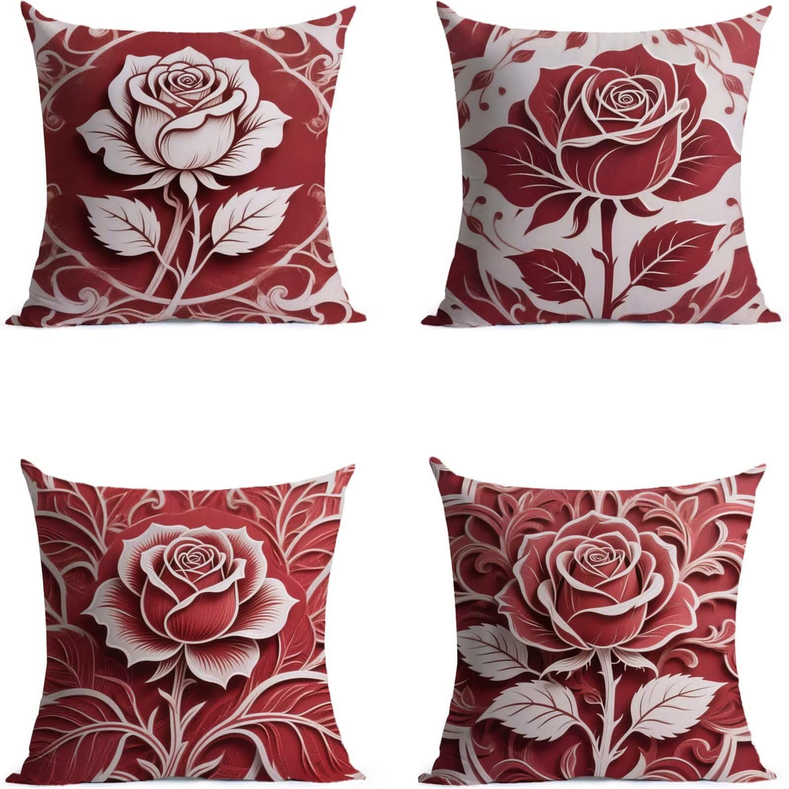 Flower Outdoor Kissenbezug 60x60cm Wasserdicht Kopfkissenbezug THDZ-1952