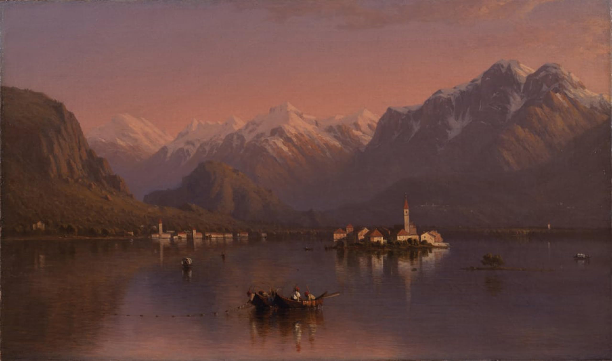 SERENDIPITP Aesthetic Poster Photo Wall Print Retro Picture Lake Maggiore Italy by famous artist Modern Wall Artwork for Home Decor 60x90cm