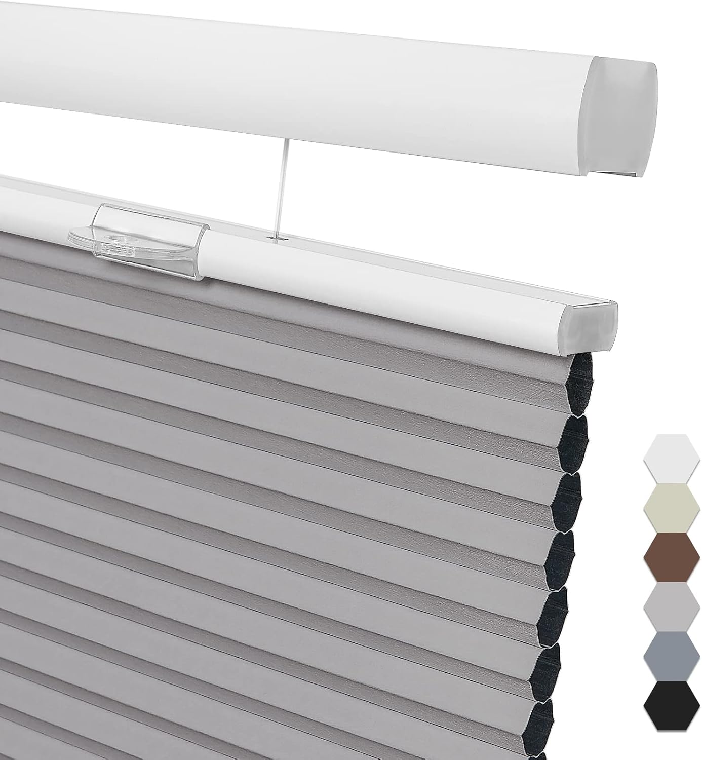 Pasoun Custom Size Top Down Bottom Up Cellular Shades