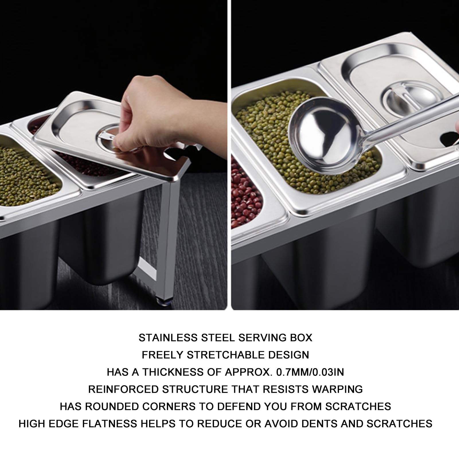 Supporto organizer per condimenti, in acciaio inox, con design lucido e supporto inclinato per ristoranti e hotel, ideale per salse e condimenti