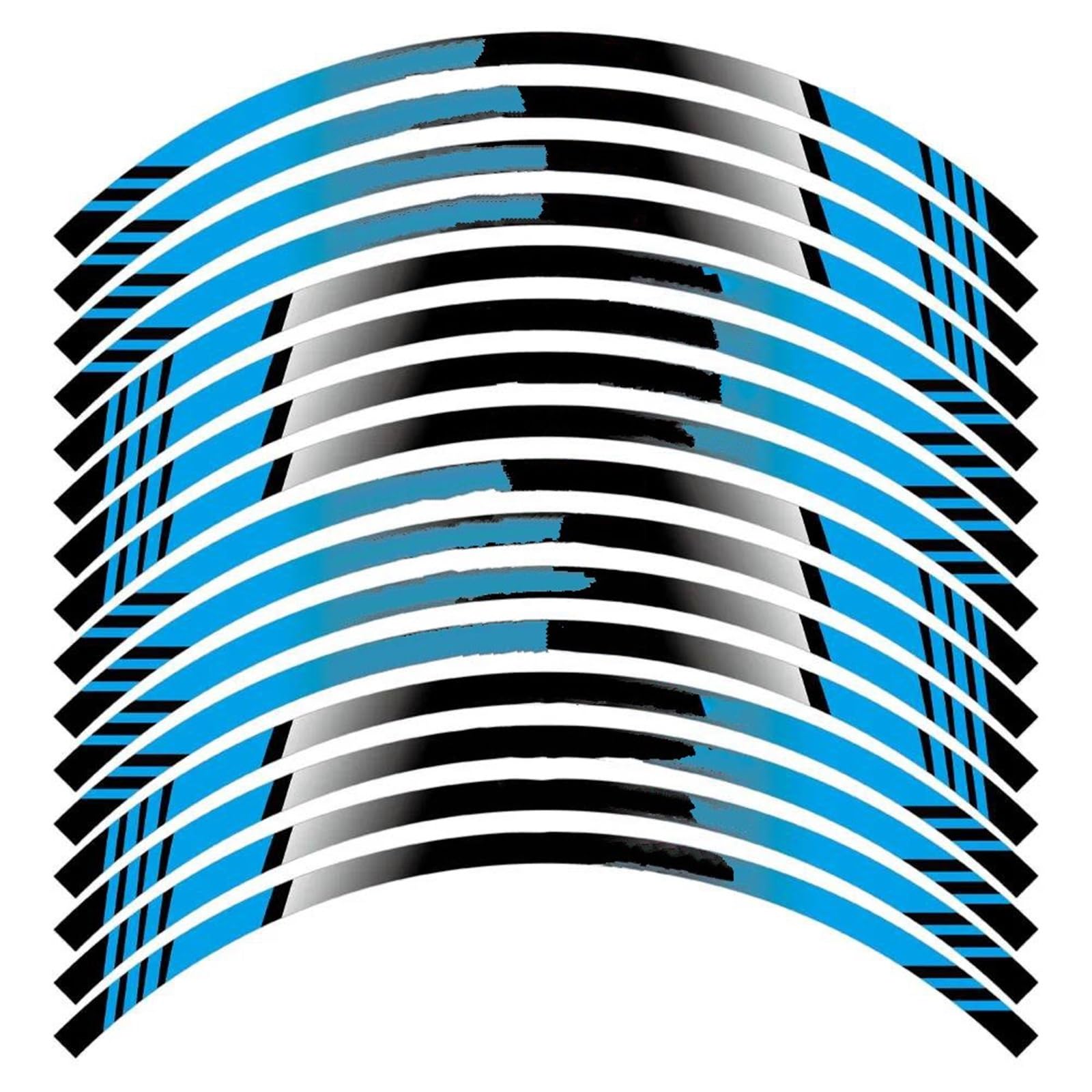 Yueyzhk Style 4 Reflective Motorcycle Wheel Sticker Racing Rim Stripe Tape Waterproof Decal For Cbr1000rr Cbr600rr Cbr250rr(Style 4)