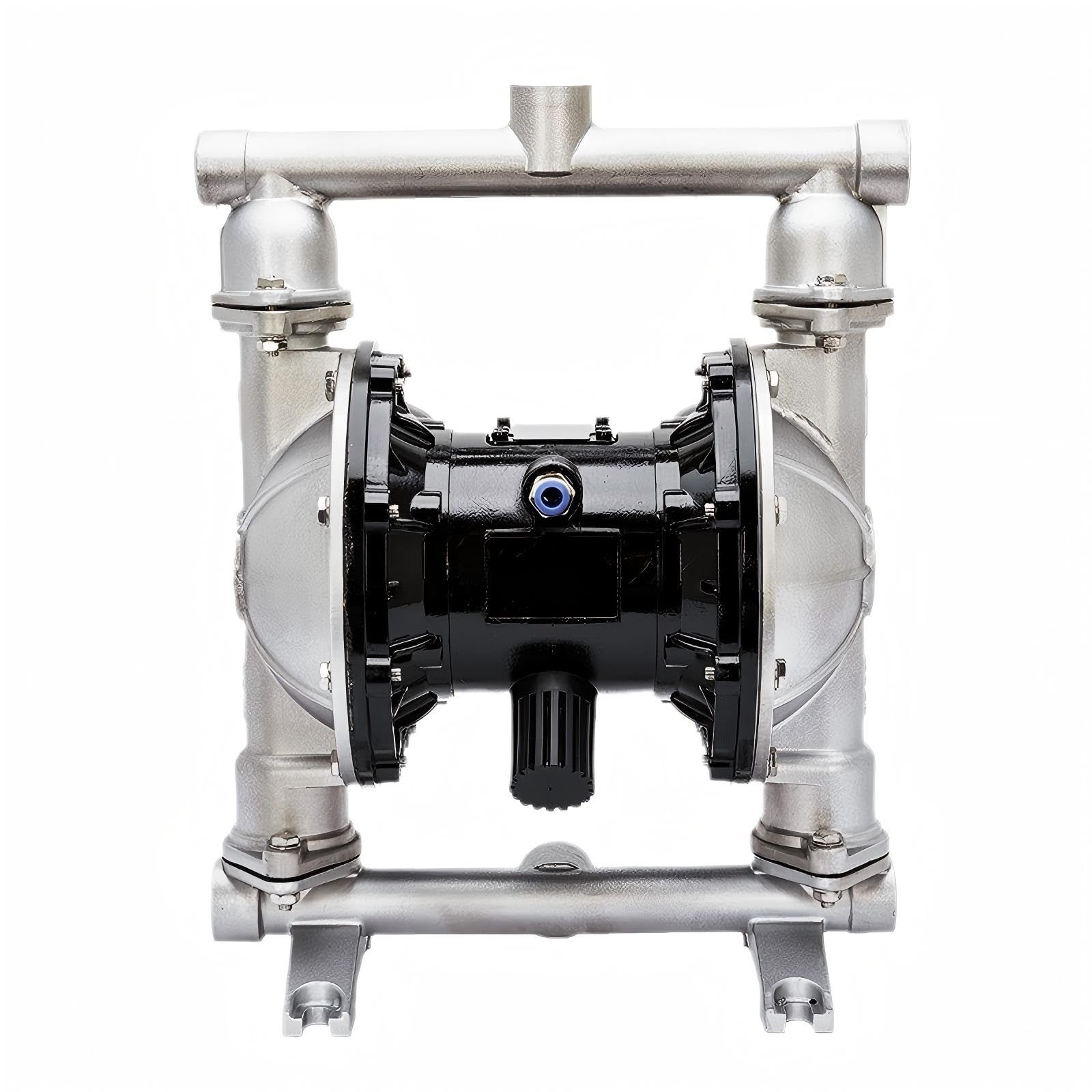 QBK25 304 Stainless Steel Air Operated Double Diaphragm Transfer Pump,Sturdy & Leak-Proof Construction