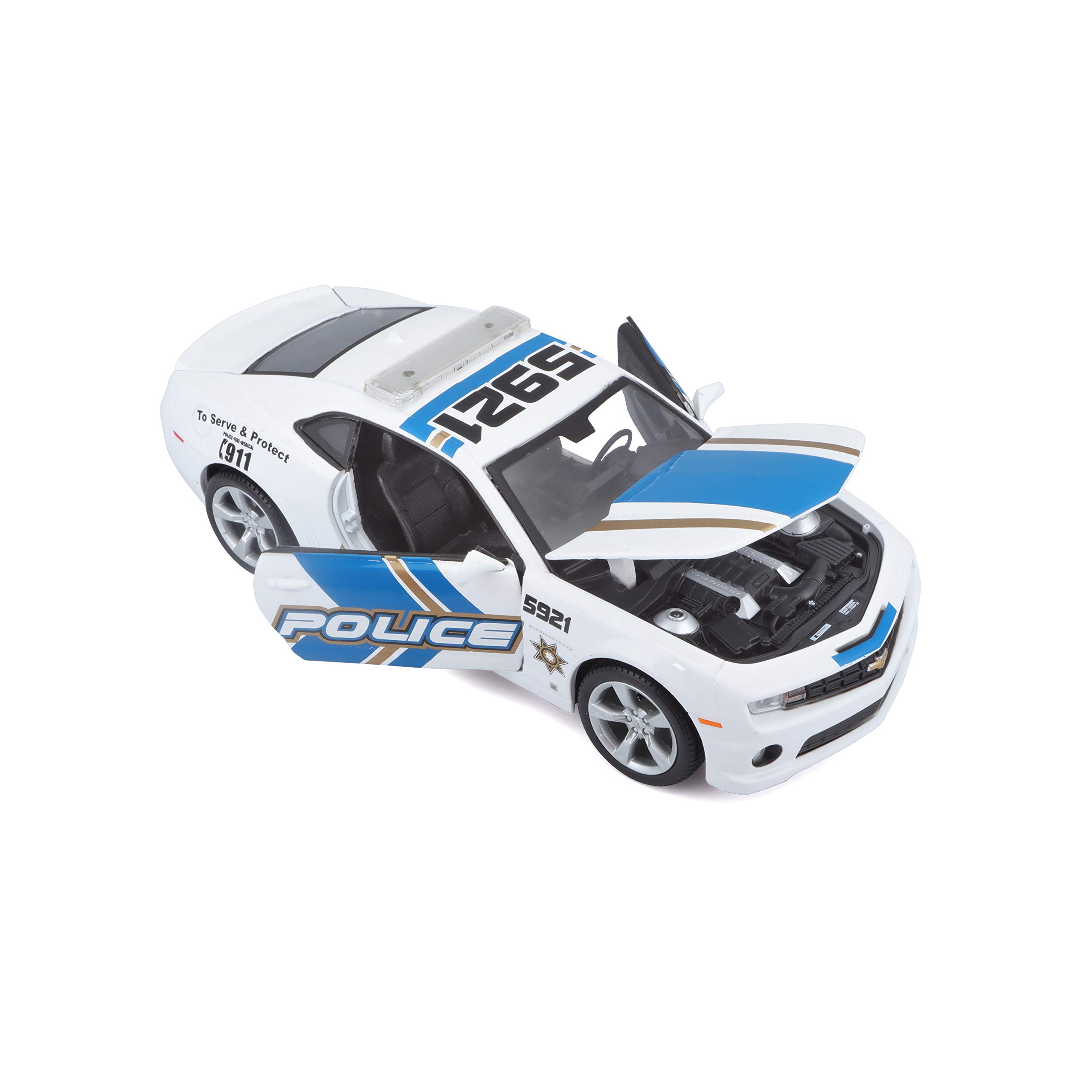 Tobar Maisto 2010 CHEVROLET CAMARO SS RS POLICE Classic Super Car, 1:24 Scale - Image 4
