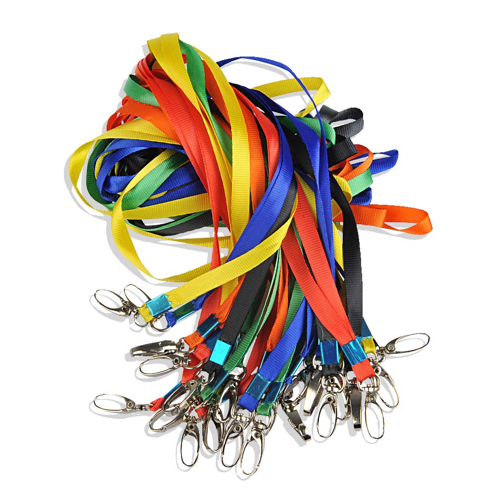 Horizontale vinyl badgehouder met rode strip (100 stuks Horizontale vinyl badgehouder met rode strip (100 stuks