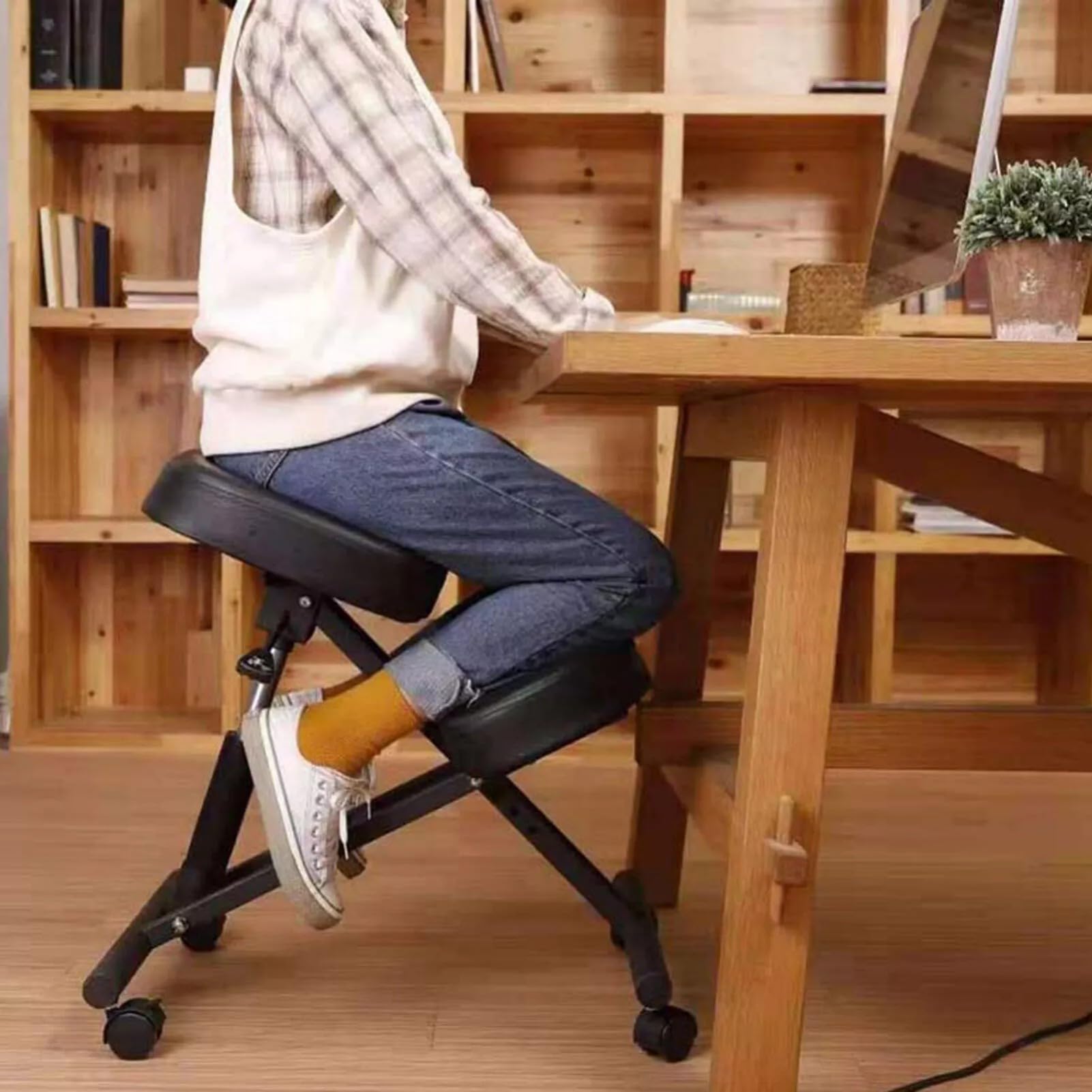 Silla ergonómica para la rodilla, ortopédica, para oficina, rodilla, silla de ordenador, silla de salud, taburete ergonómico, silla de rodilla, taburete ajustable, postura, silla de rodilla, bomba