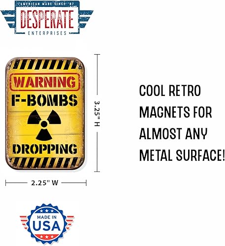 Miniatura 8 de Desperate Enterprises Imán para refrigerador Getting Fat - Imanes divertidos para oficina, hogar y escuela, fabricado en los Estados Unidos