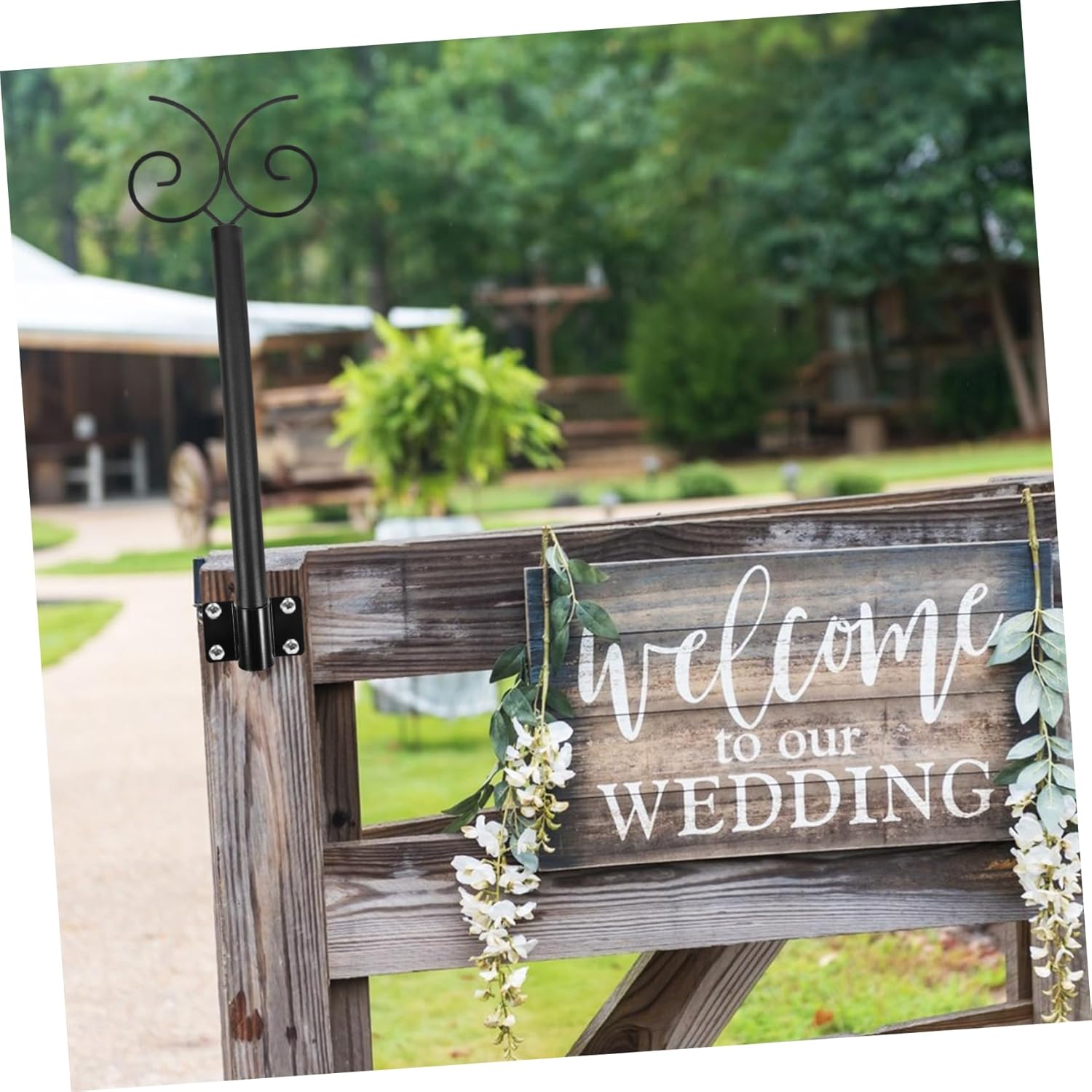 1set Outdoor Light Support Rod Poles for String Lights Bird Feeders Durable Resistant Design for Patio Garden Deck Use