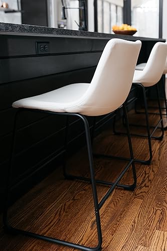 Miniatura 21 de Ashley Signature Design - Taburete de bar tapizado Negro -,Marrón,Gris,Two Toned,Marrón tapizado,Blanco