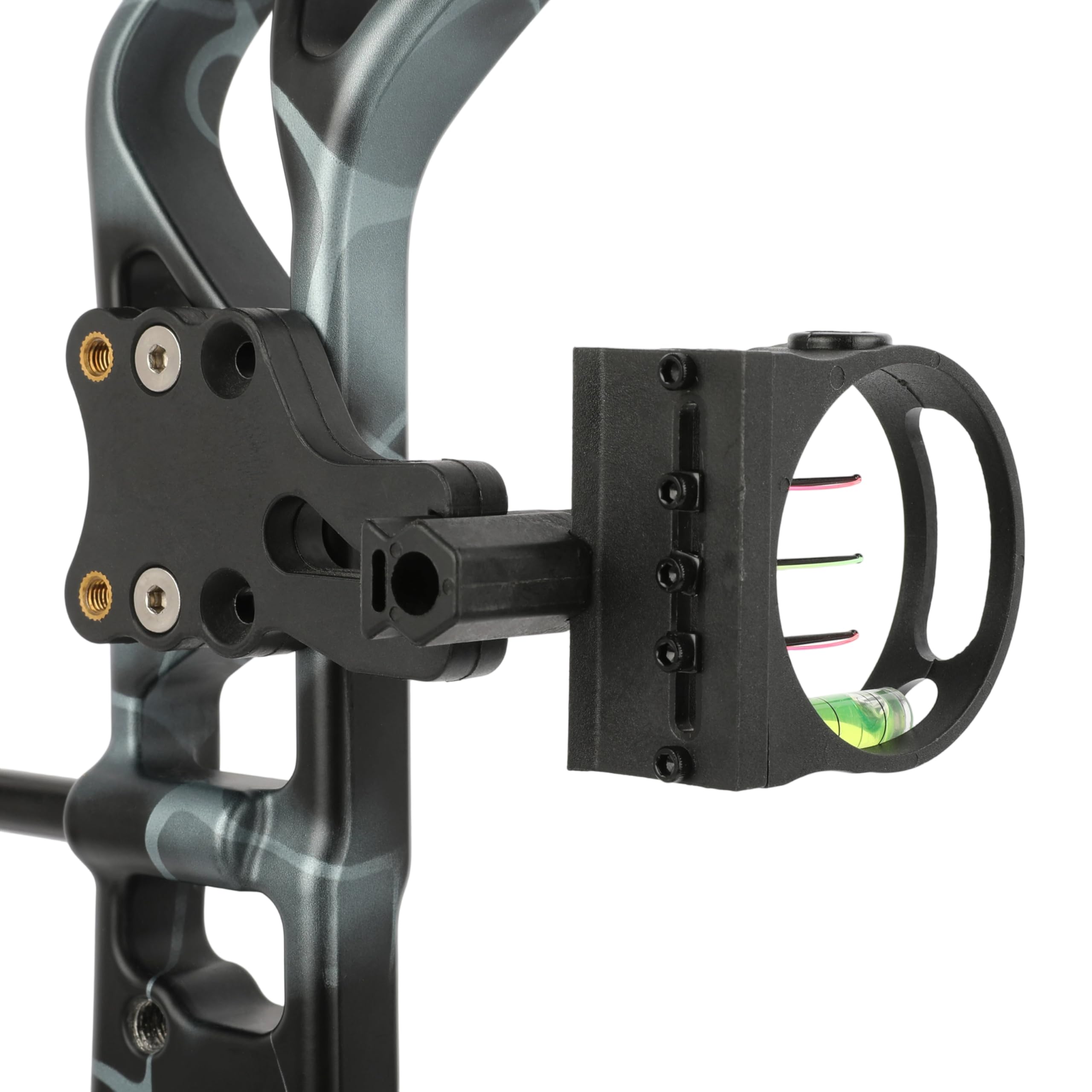 SHARROW Mirino per Arco Compound 3 Pin Bow Sight Micro Regolabile Alluminio Accessori Caccia