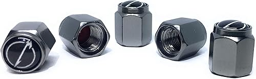 Miniatura 2 de Metallica - Tapones para válvula de neumático (juego de 5), universales para automóvil, motocicleta, bicicleta, bomba de aire, bicicleta,