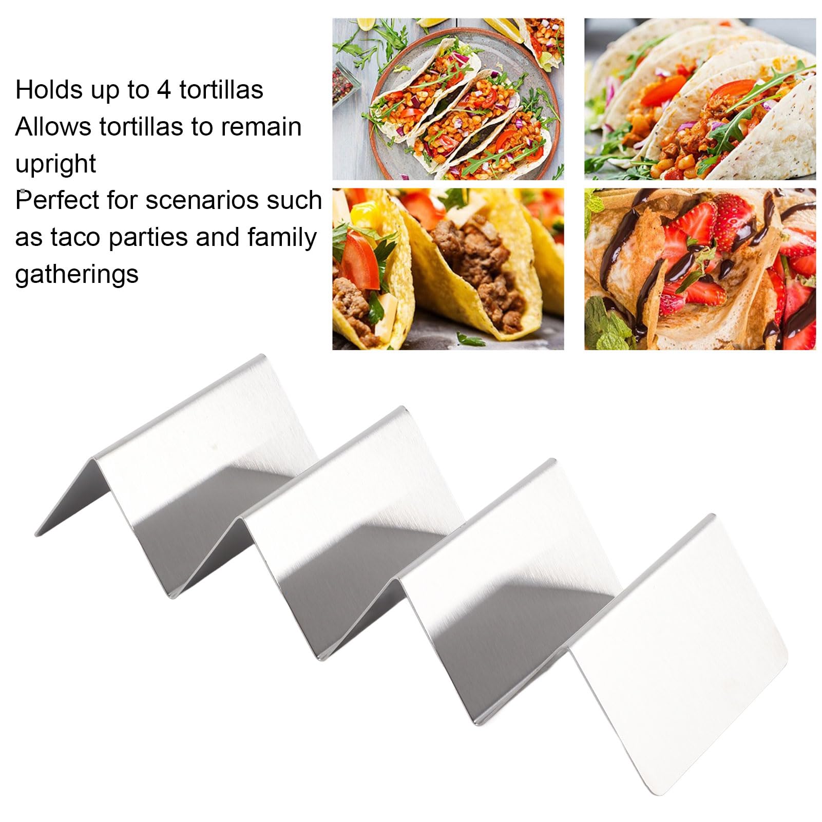 STAINLESS STEEL TACO HOLDER THICKENED W SHAPED FOR BAKING FAMILY GATHERINGS