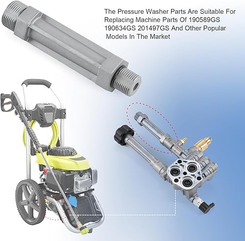 Miniatura 6 de Tubo de salida de piezas para lavadora a presión, las piezas de la lavadora eléctrica Craftsman reemplazan 190589GS 190634GS 201497GS Reemplazo para