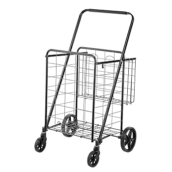 minale1037【Shoppingcart】Dr. Amazon.com: VEVOR Folding Shopping Cart, Jumbo Grocery