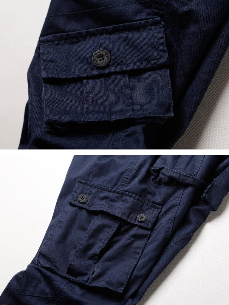 AKARMY Men's Camo Cargo Work Pants Cotton Military Army Casual Tactical Wild Combat Pants with 8 Pockets - Image 2