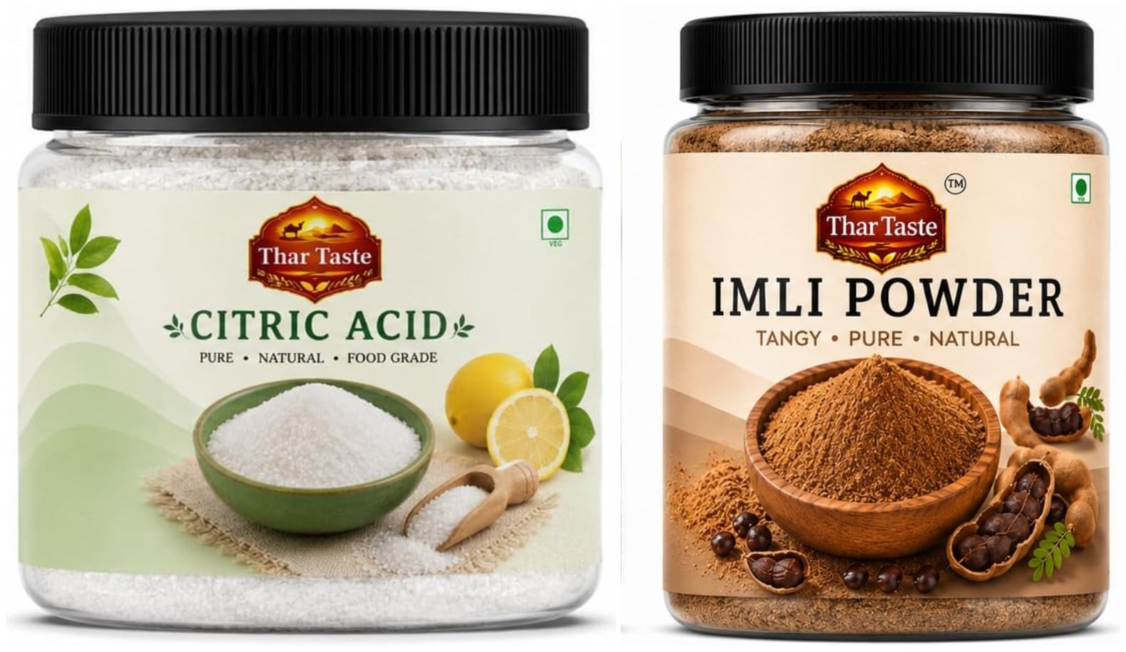 Thar Taste Citric Acid 100g + Imli Powder 100g | Combo of 2-image-44