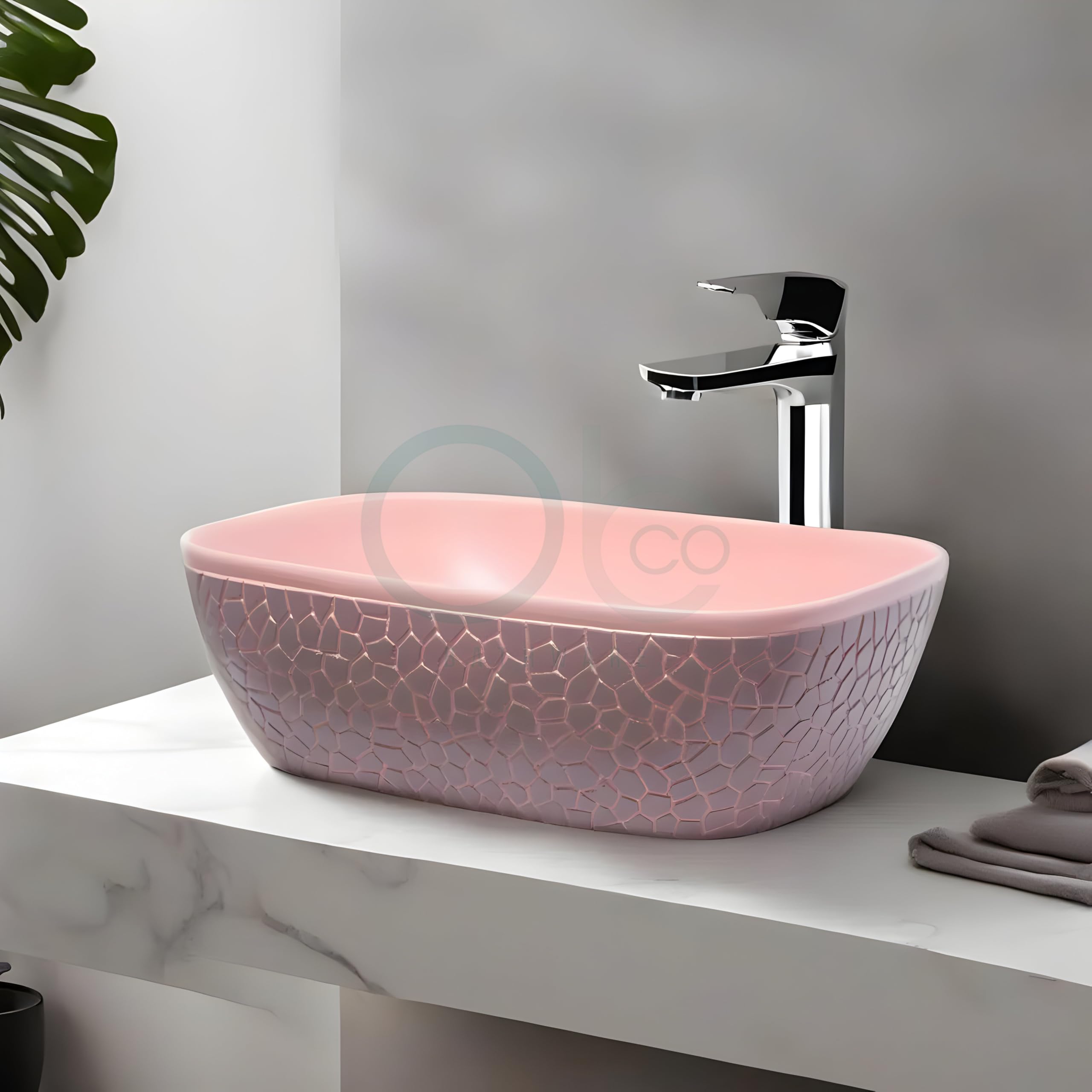 OBCO Ceramic Counter Top Wash Basin | Table Top Hand Basin | Vanity Sink | Over count Sink for Bathroom & Living Room | 18x13x6 Inches (SP-2) (B0D83VDBTH) Amazon Price History, Amazon Price Tracker