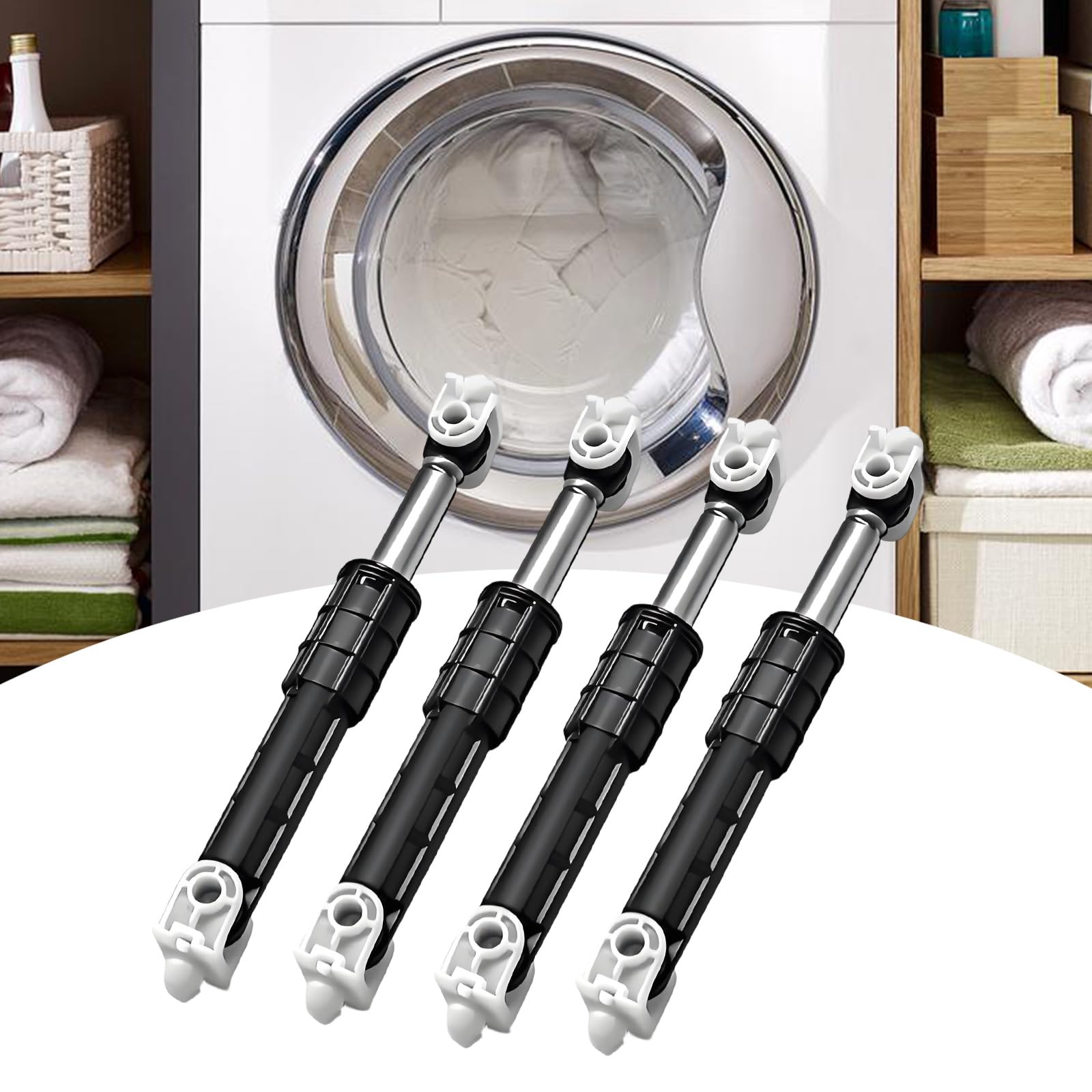 4 amortiguadores de lavadora W11415987 eficientes para reducción de ruido y control de vibraciones