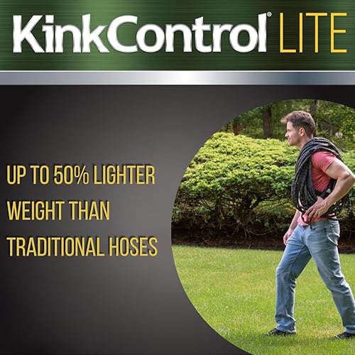 Miniatura 4 de Kink Control Lite, no se expande ni estalla, extremadamente ligera, manguera de jardín, manguera de agua con resistencia superior a los rayos UV,