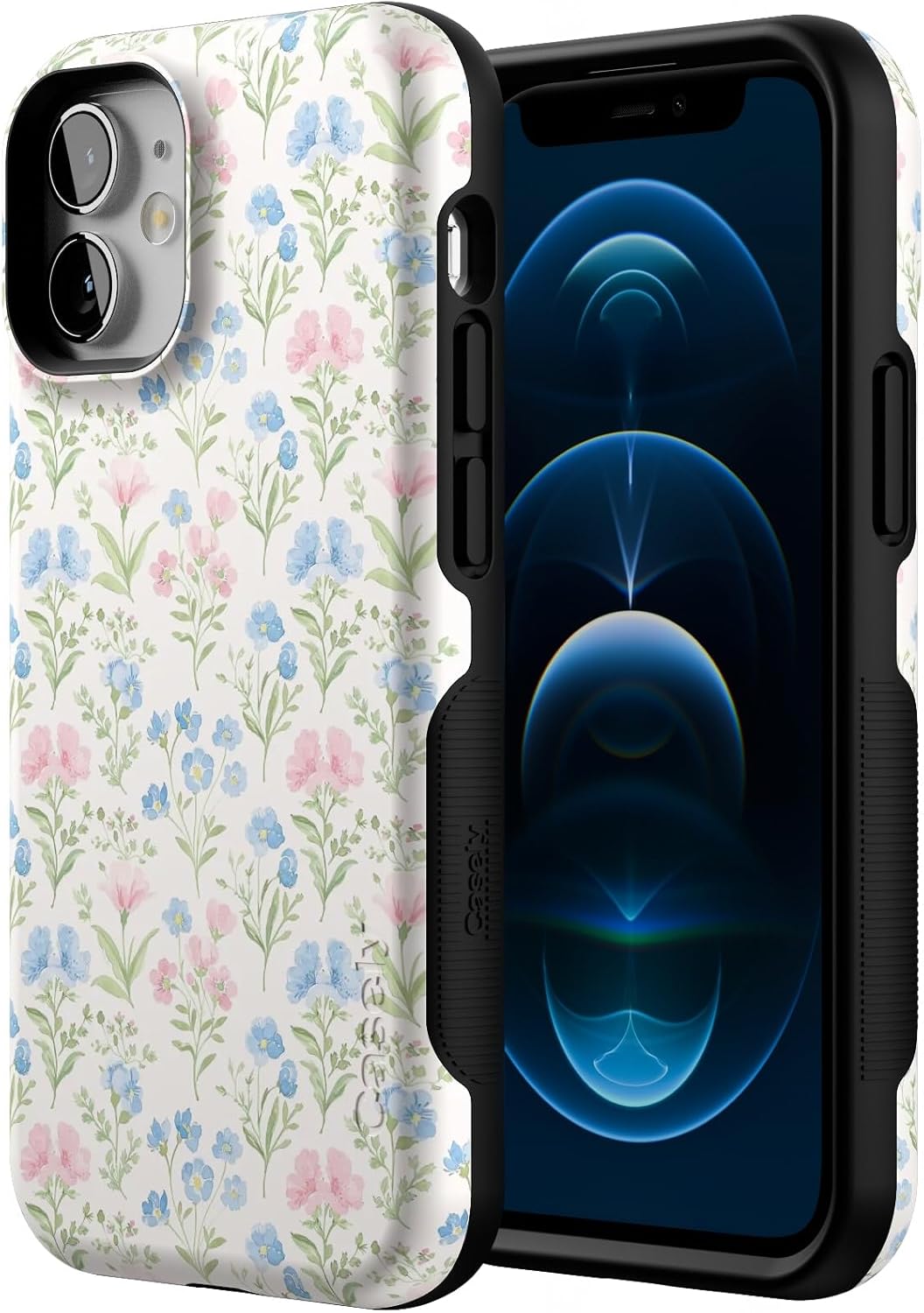Casely iPhone 12 Mini Case | Pastel Garden | Sunday Best | Bold Protective Design | Compatible with MagSafe