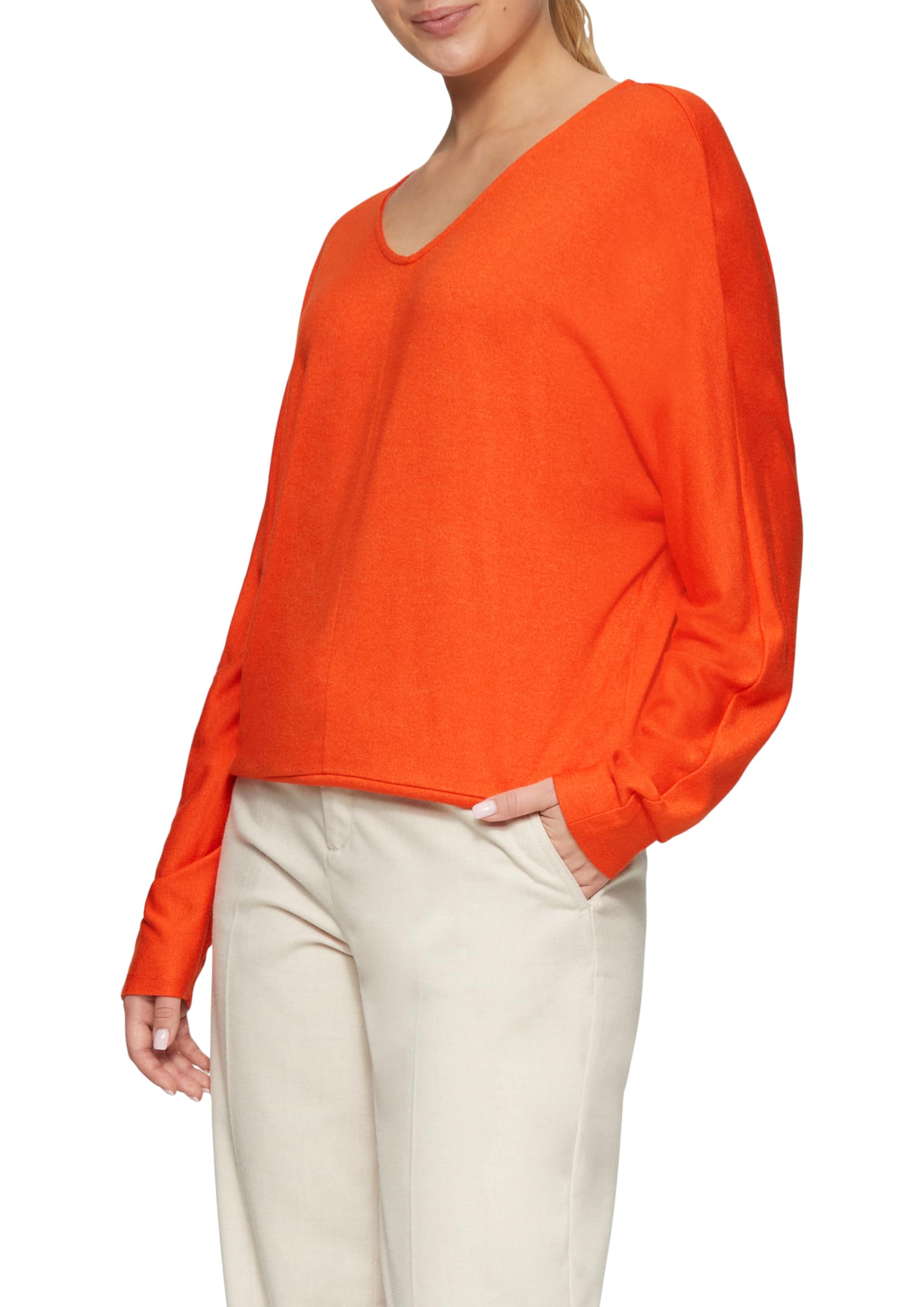 s.Oliver Langarmshirt mit Fledermausärmeln und breitem Bund