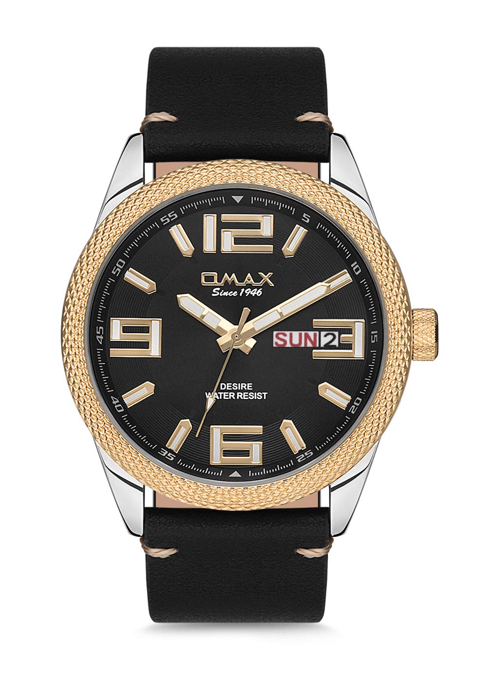 OMAX Day & Date Analog Black Dial Men’s Watch - GX42T22I (B07MKN2Q59) Amazon Price History, Amazon Price Tracker