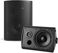 Vista 8 de STUDIOFINIX Altavoces para exteriores de 6.5 pulgadas y 400 W con cable, impermeables, pasivos, altavoces de montaje en pared para patio, hogar