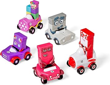 Learning Resources Altı ila 10 yaş arası Mini Numberblocks araçlar, sayıları ve şekilleri öğrenmek için eğitici oyun