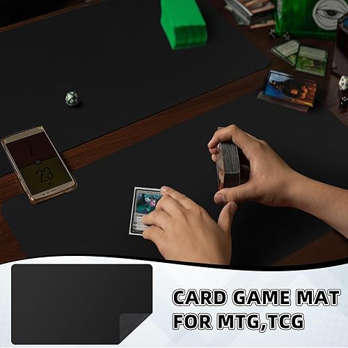 Miniatura 6 de Yexiya 8 alfombrillas de juego de cartas de 14 x 24 pulgadas, tapete de juego en blanco de sublimación para juego de cartas, tapete de goma suave