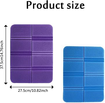 2pcs Moistureproof Foldable Outdoor Seat Cushion,FoldingFoam Sit Mat Thermally Insulated Folding Seat Pad Moisture-Proof Folding SeatMat for Outdoor Hiking Walking Camping Picnic Park(2 Colors)