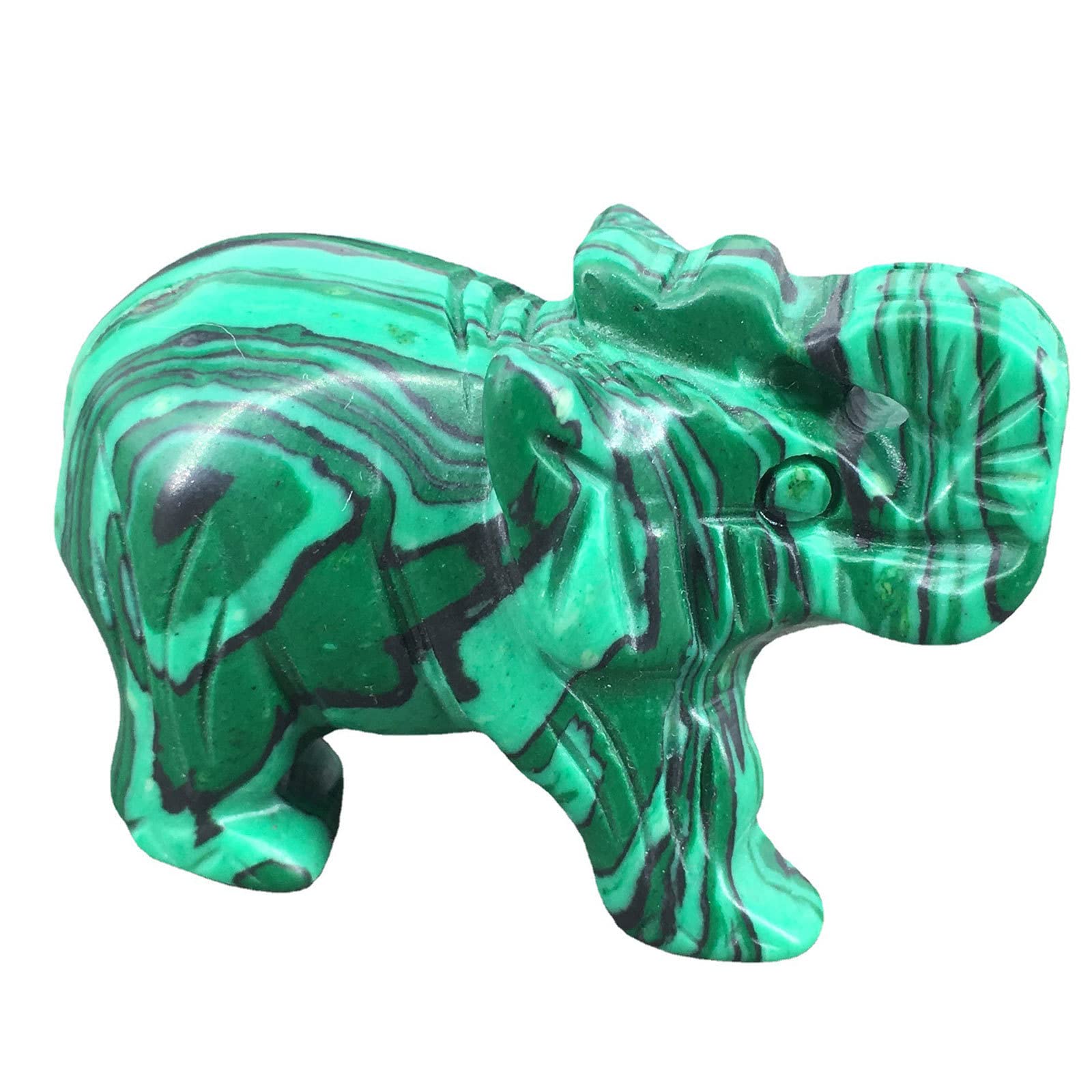 マラカイトの象の置物 パワーストーン