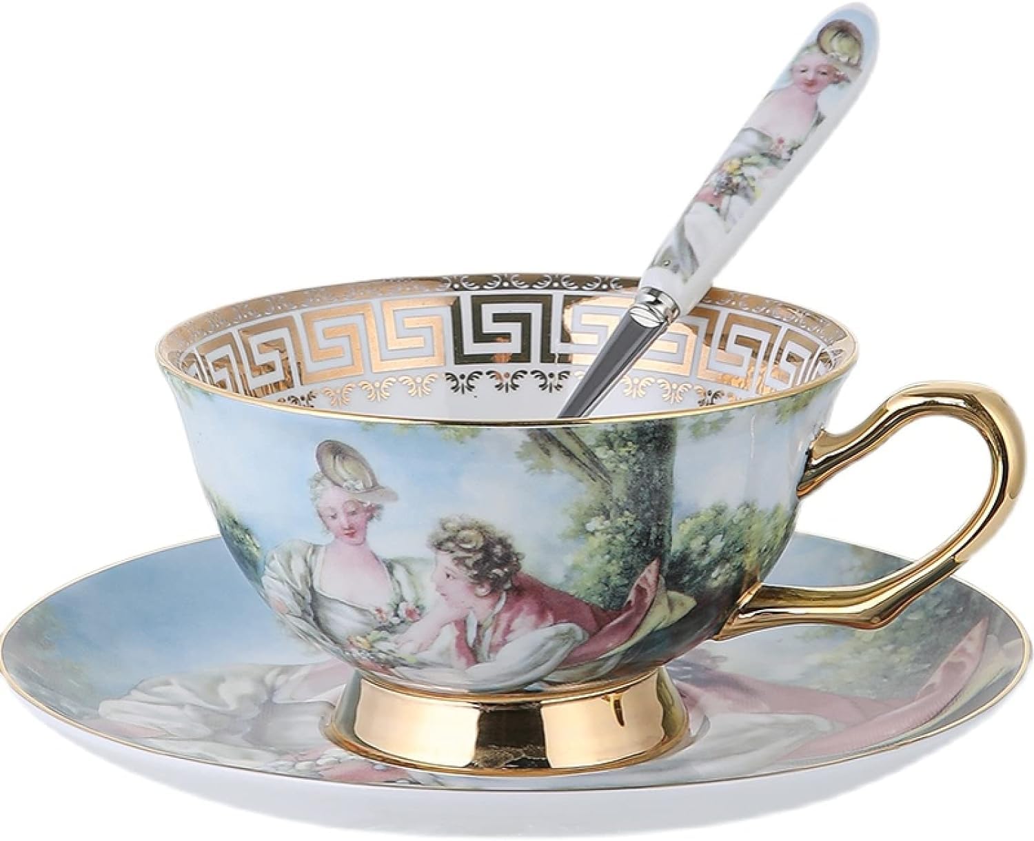 Silver Martini Multicolor Luxury British Finest Bone China Tea Cup I Made of Real Bone China I Very Thin and Light in Weight I with Gift Box