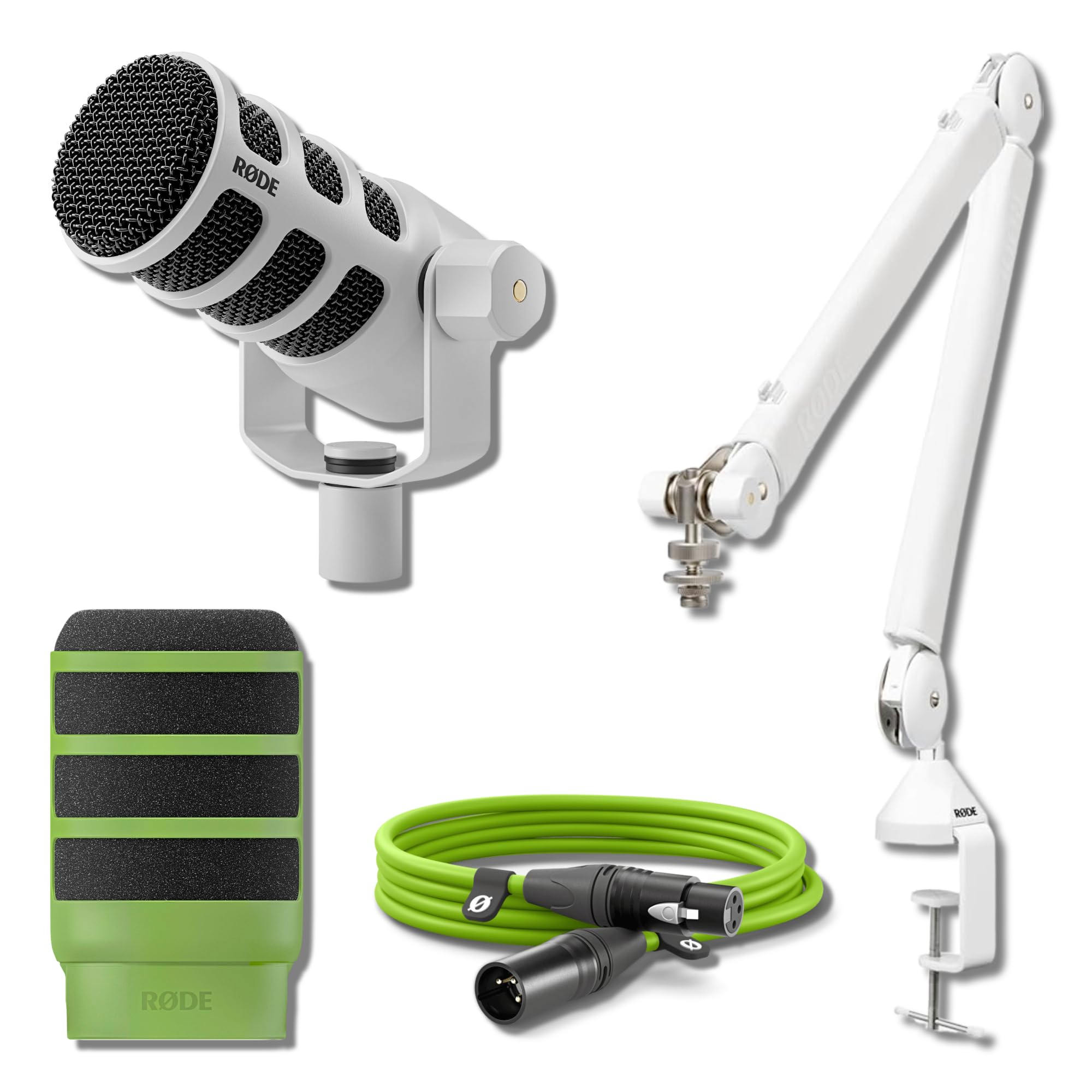 Amazon.com: Rode PodMic USB Dynamic Broadcast Microphone (White