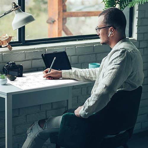 Miniatura 6 de Calendario de escritorio simplificado 2023, funciona hasta julio de 2024, calendario minimalista de escritorio de oficina o pared de 17 x 11