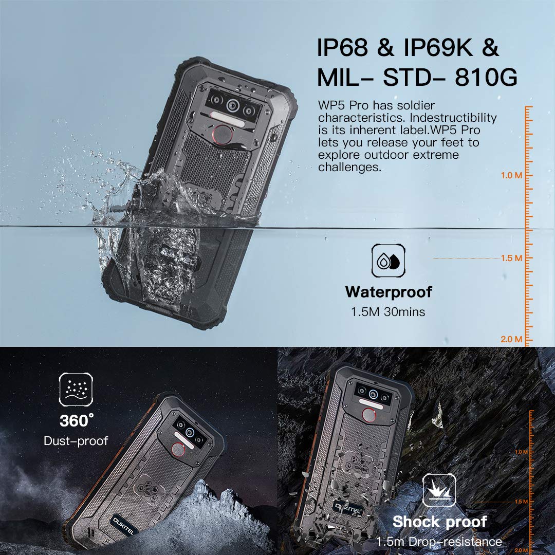 Amazon.com: Rugged Cell Phone Unlocked OUKITEL WP5 Pro, 8000mAh