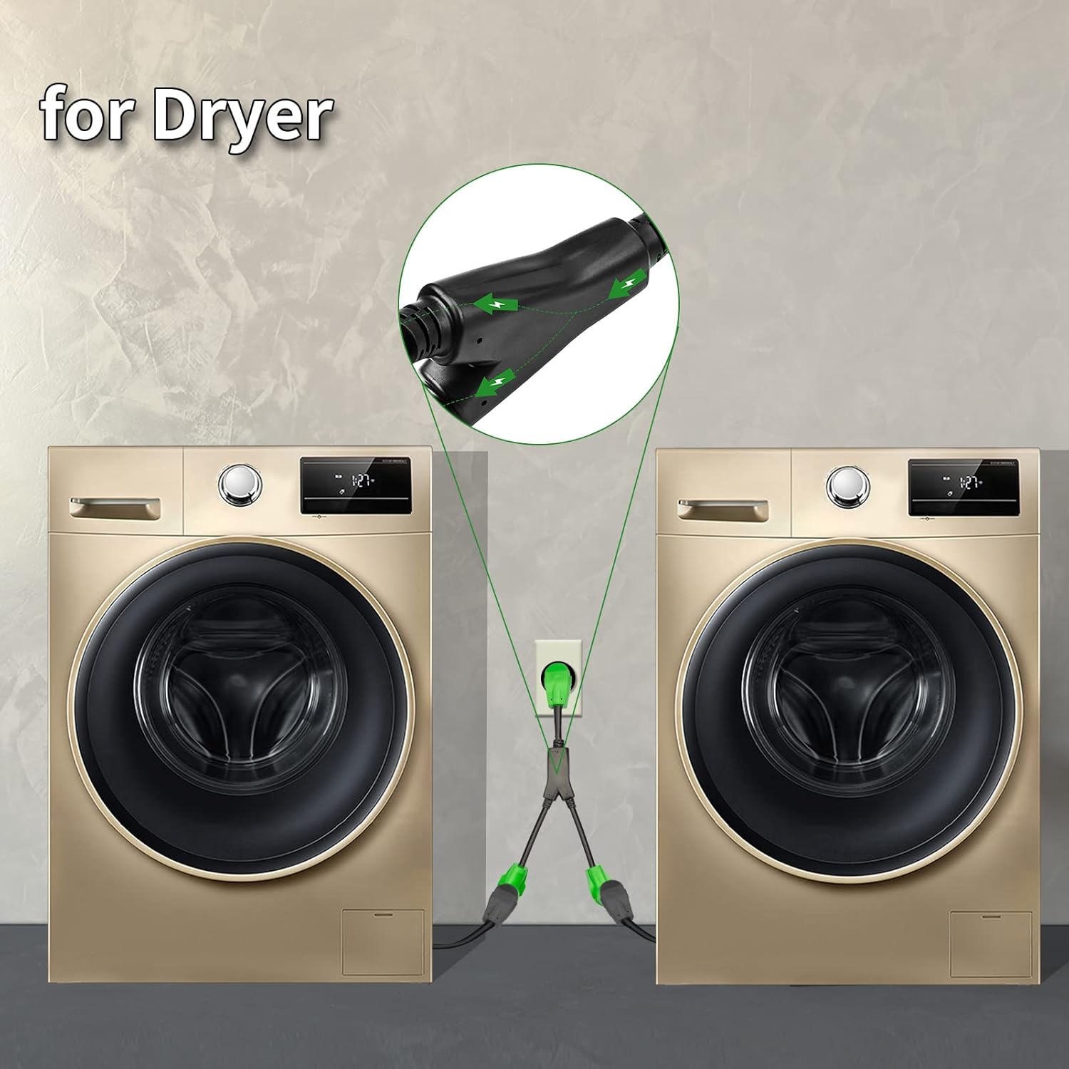 Lіmіtеd Stосk RVMATE 4 Prong Dryer Splitter 30 Amp, NEMA 14-30P to (2)14-30R Y Receptacle 30 Inch, Waterproof PVC Jacket Built to Last